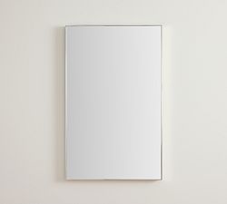 Open Box: Linden Rectangular Mirror, 23"W x 37"H - Polished Nickel
