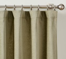 Open Box: Cozy Cloud Blackout Curtain, 100" W x 96" L - Sea Grass