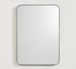 Open Box: Lenox Rectangular Fixed Mirror - Matte Black