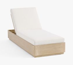 Aptos Outdoor Single Chaise with Wheels