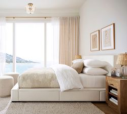 Evangeline Glass Leaf Round Flush Mount (12")