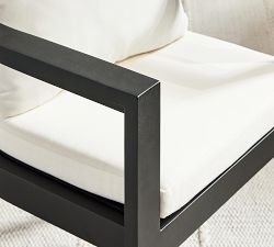 Malibu Metal Curved Outdoor Dining Armchair