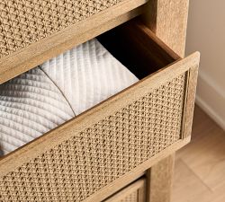 Marina Cane 9-Drawer Dresser (76")