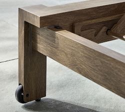 Rockport Mesh Outdoor Single Chaise with Wheels