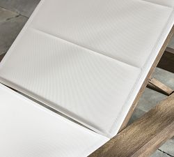 Rockport Mesh Outdoor Single Chaise with Wheels