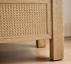 Marina Cane Mini Nightstand (22")