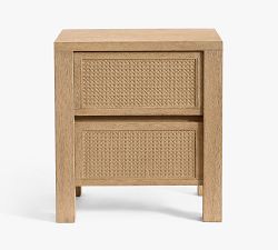Marina Cane Mini Nightstand (22")