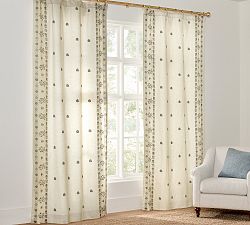 Lilah Suzani Embroidered Curtain