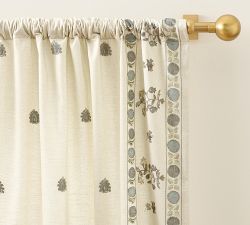 Lilah Suzani Embroidered Curtain