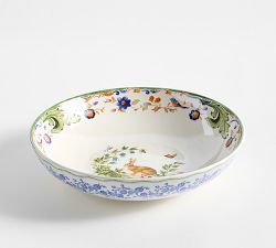 Botanical Bunny Stoneware Serving Bowl