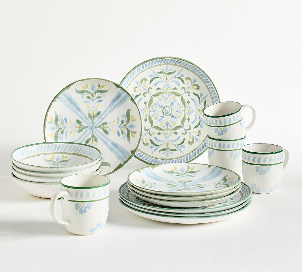 Chambray Tile Stoneware Dinnerware Set