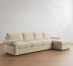 Pearce Roll Arm Deep Seat Chaise Sectional (110"&ndash;150")