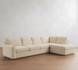 Pearce Square Arm Deep Seat Return Bumper Sectional (115"&ndash;145")