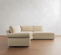 Pearce Roll Arm Deep Seat 3-Piece Bumper Sectional (127")