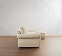 Pearce Roll Arm Deep Seat Chaise Sectional (110"&ndash;150")