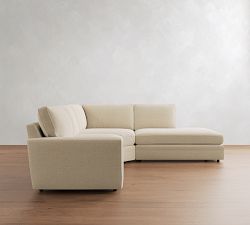 Pearce Square Arm Deep Seat 3-Piece Bumper Sectional (123")