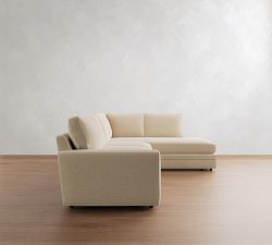 Pearce Square Arm Deep Seat Return Bumper Sectional (115"&ndash;145")