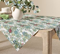 Saskia Embroidered Cotton Table Throw
