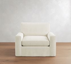 Pearce Square Arm Deep Seat Slipcovered Chair and a Half