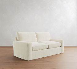 Pearce Square Arm Deep Seat Slipcovered Sofa (66"&ndash;112")