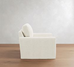 Pearce Square Arm Deep Seat Slipcovered Chair and a Half