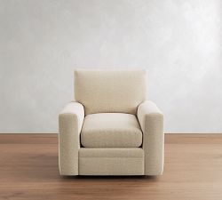 Pearce Modern Square Arm Deep Seat Swivel Chair