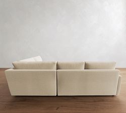 Pearce Modern Square Arm Deep Seat 3-Piece Wedge Sectional (123")