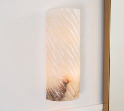 Amalia Alabaster Fluted Sconce (15")