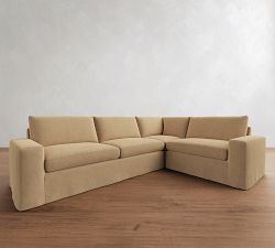 Sierra Slipcovered 3-Piece Sectional (126")