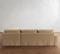 Sierra Slipcovered 3-Piece Sectional (126")