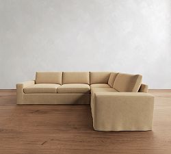 Sierra Slipcovered 3-Piece Sectional (126")