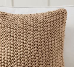 Soft Textured Neutral Pillow Cover &amp; Throw Set