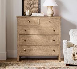 Farmhouse 5-Drawer Tall Wide Dresser (48&quot;)