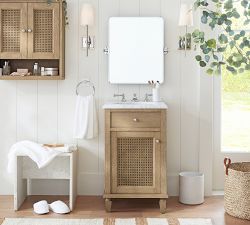 Vintage Frameless Rectangular Pivot Mirror