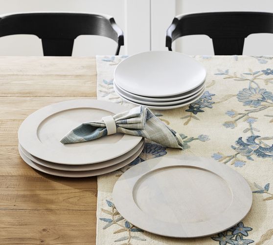Liana Crewel Embroidered Table Throw
