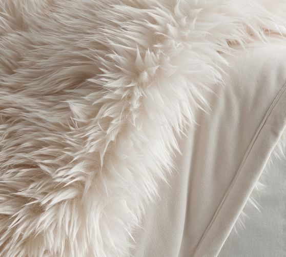 Pottery Barn Faux Fur Throw - Thumbnail 4