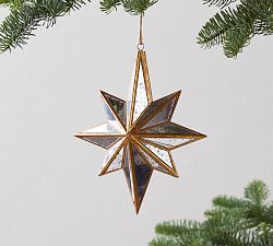 Mirrored Gold Star Ornament
