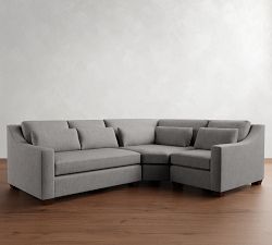 York Slope Arm Deep Seat 3-Piece Wedge Sectional (108")