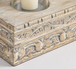 Aarya Wood Centerpiece Candle Holder 