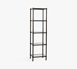 Everson Narrow Metal Bookcase (21")