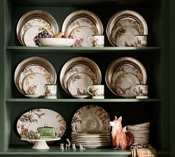 Fantastical Forest Stoneware Round Serving Platter