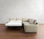 Pearce Square Arm 3-Piece L-Shaped Wedge Sleeper Sectional (119")