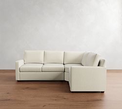 Cameron Modern Square Arm 3-Piece Wedge Sectional (104")
