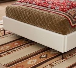 Jake Upholstered Storage Platform Bed with Metal Legs