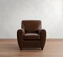 Manhattan Square Arm Leather Chair