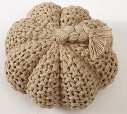 Seedstitch Pumpkin Shaped Pillow