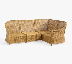 Westport Wicker 4-Piece Outdoor Sectional (93")