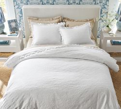 Abigail Scalloped Textured Duvet Cover