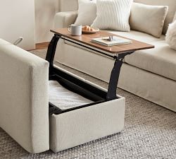 Big Sur Storage Ottoman with Pull Out Table