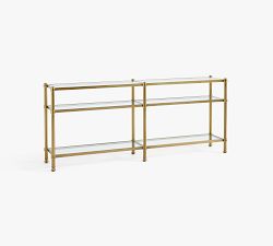 Everson Grand Glass Console Table (73")